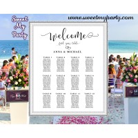 Rustic Wedding Seating Charts,Rustic Wedding Seating Plan,(023w)